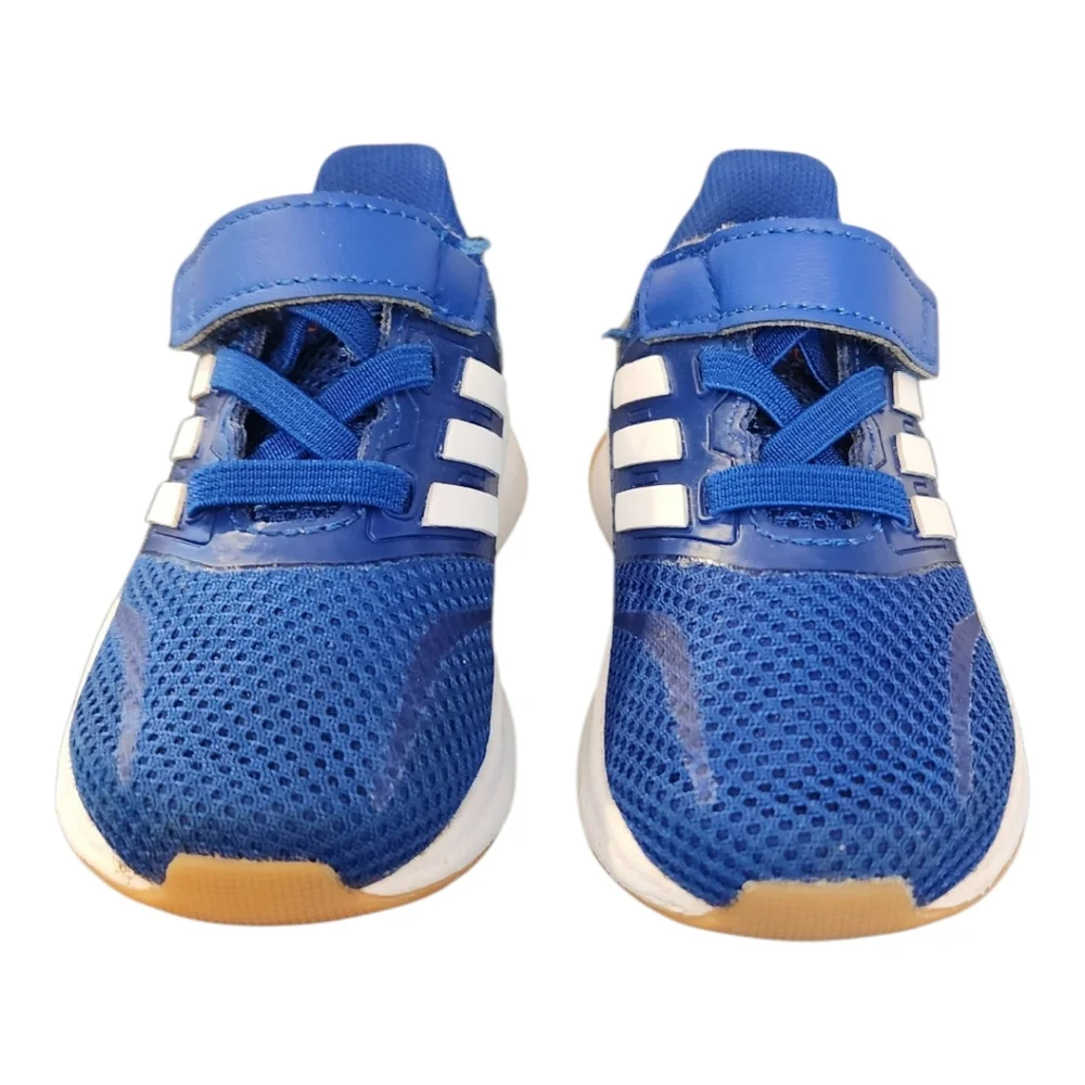 Adidas Run Falcon Baby Toddler Blue and White Sneakers Shoes, Size 5K NWOT
